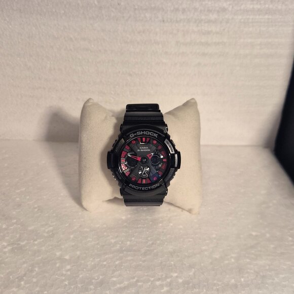 Casio G Shock Black and Red analog - digital - Picture 1 of 9